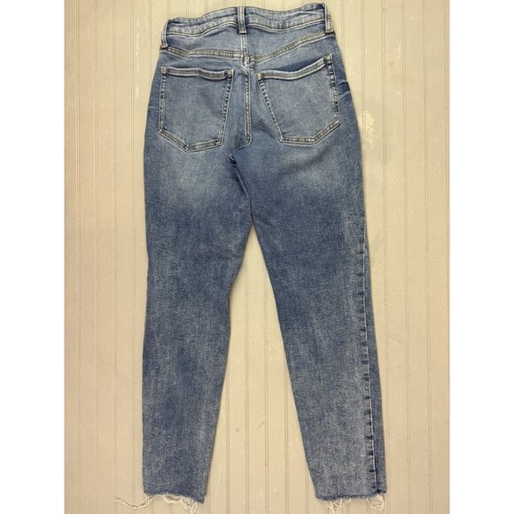 Old Navy Size 2 Womens Jeans OG Straight High Rise Med Wash Stretch - Picture 4 of 4